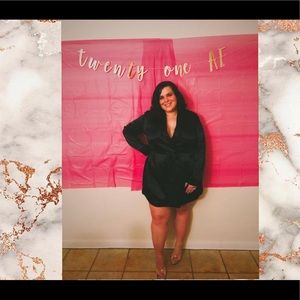 Black Silk Tuxedo Dress